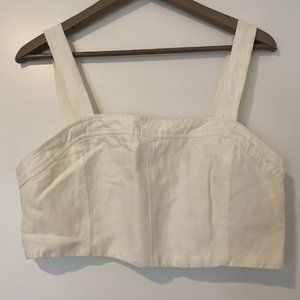 Wilfred Linen Crop Top